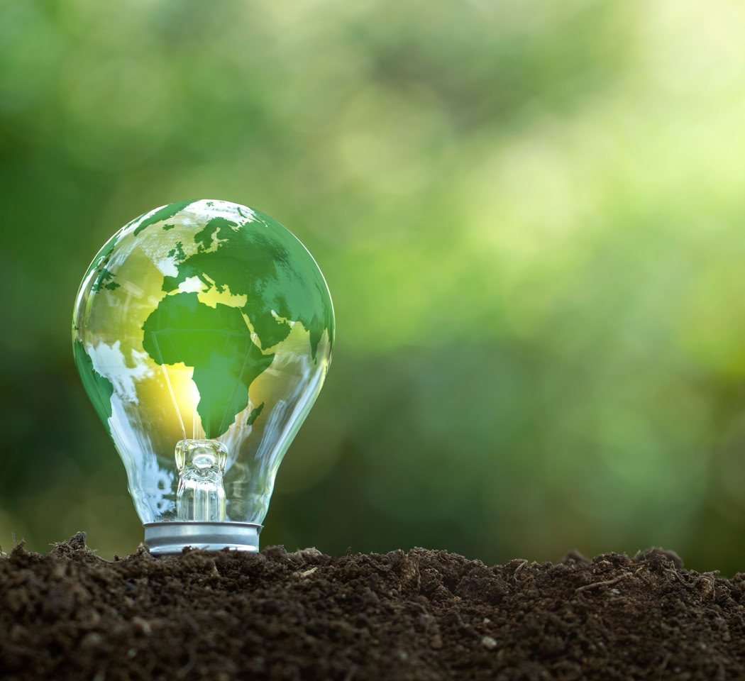 Green Light Bulb Image